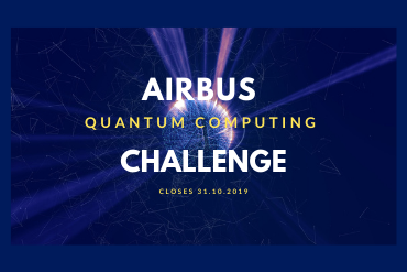 Graphic to promote Airbus Quantum Computing Challenge